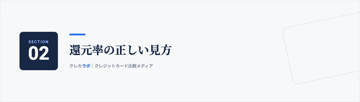還元率の正しい見方