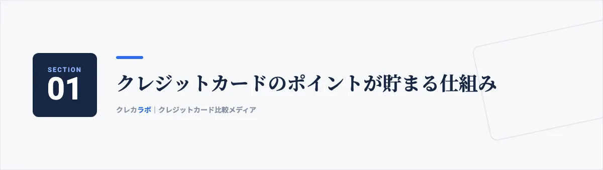 クレジットカードのポイントが貯まる仕組み